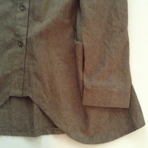 Dorman Linen Hi Lo Hemline Shirt Jacket - Picture 7 of 8